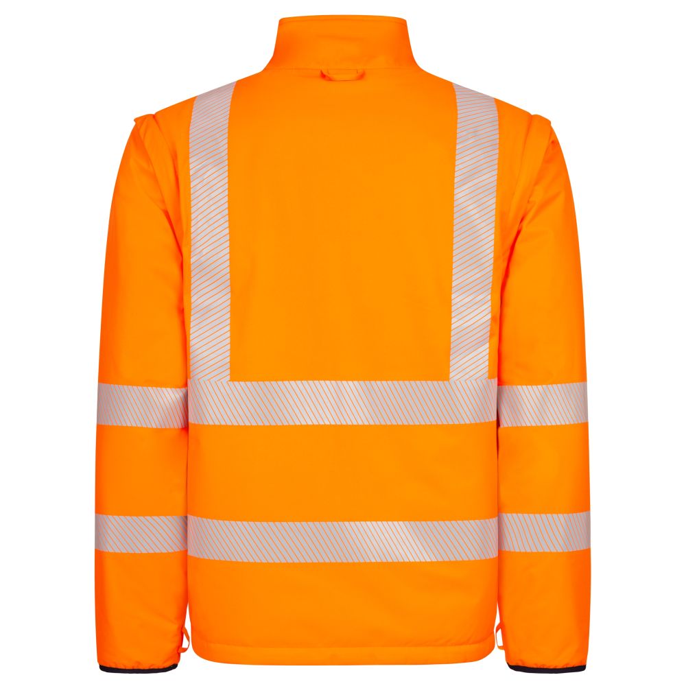 NITRAS MOTION TEX VIZ PLUS, Warn-Multifunktionsjacke, neonorange / marineblau, EN ISO 13688, EN ISO 20471, EN 343, EN 342, OEKO-TEX Produktbild img5 L
