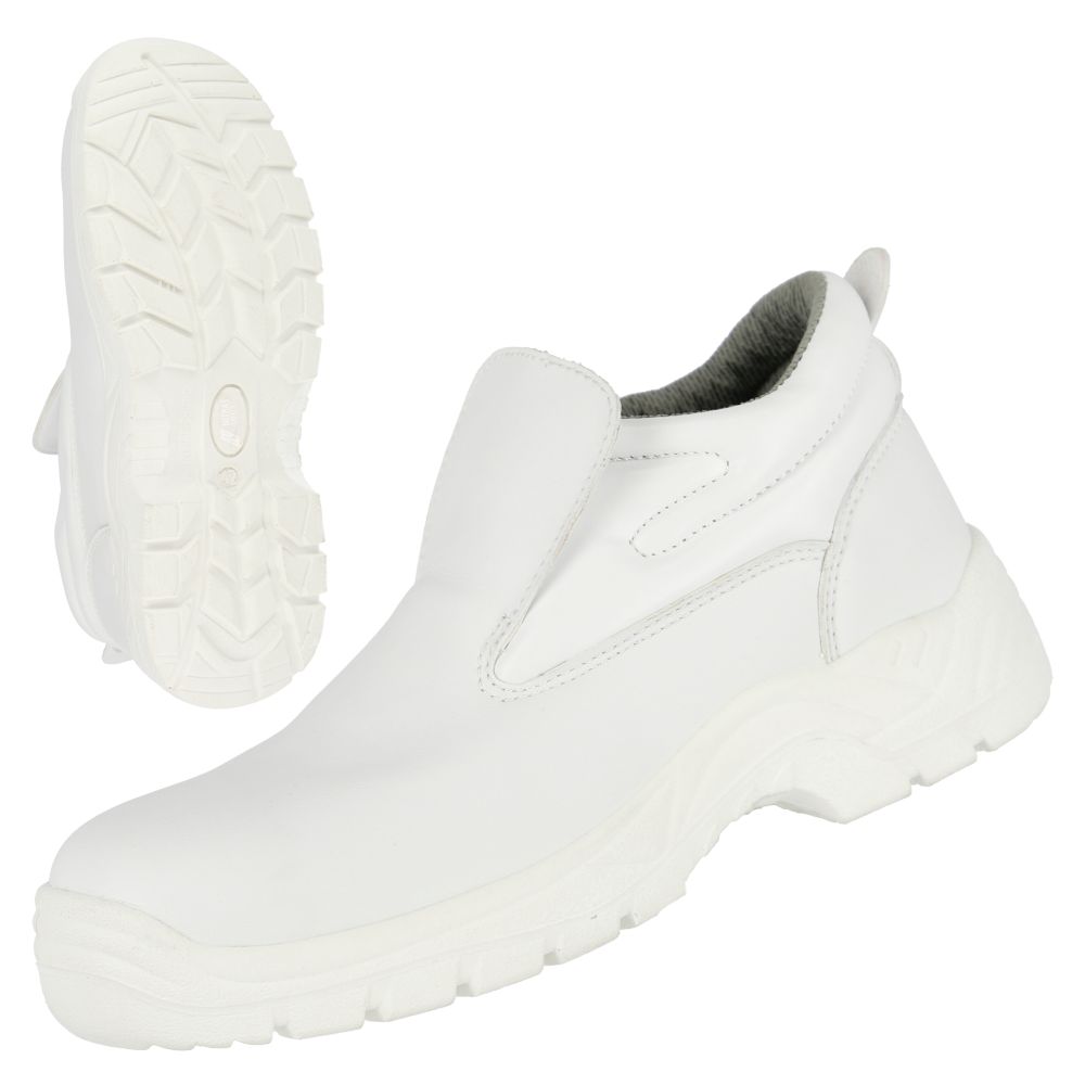 NITRAS CLEAN STEP MID SL, S2 Sicherheitsslipper, weiß, EN ISO 20345 Produktbild img1 L
