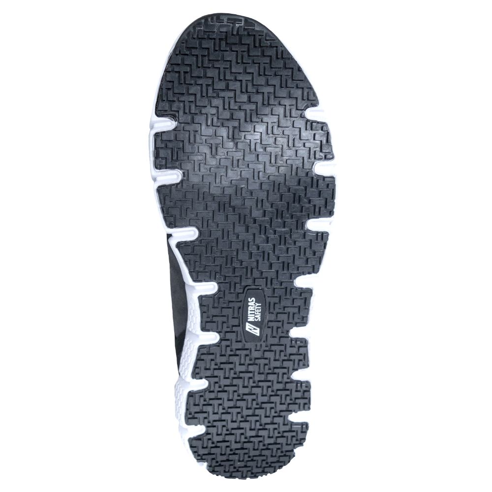NITRAS SONIC STEP FIT, S3S FO HRO SC SR Sicherheitshalbschuhe, grau / schwarz, EN ISO 20345, EN IEC 61340-4-3, DGUV Regel 112-191 Produktbild img3 L