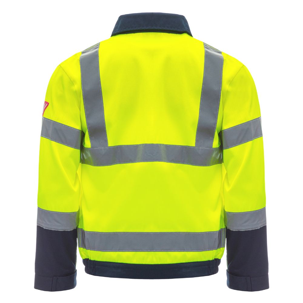 NITRAS MOTION TEX VIZ, Warn-Arbeitsjacke, neongelb / marineblau, EN ISO 13688, EN ISO 20471, OEKO-TEX Produktbild img2 L