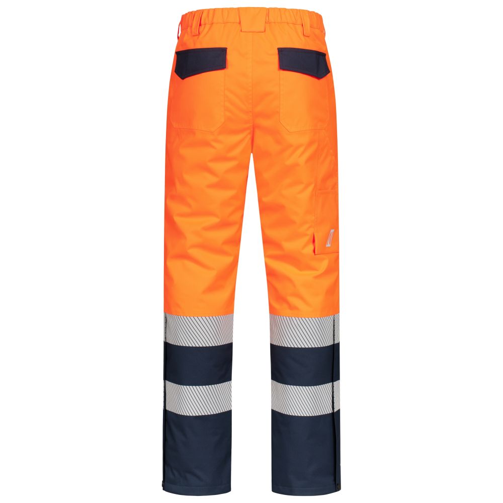 NITRAS MOTION TEX VIZ, lange Winter-Warnhose, neonorange / marineblau, EN ISO 13688, EN ISO 20471, EN 342, EN 343, OEKO-TEX Produktbild img2 L