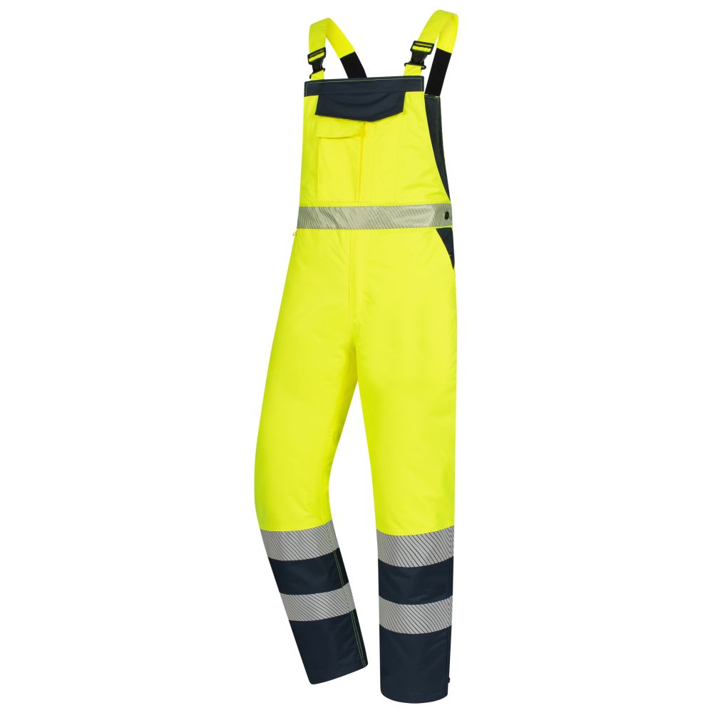 NITRAS MOTION TEX VIZ, Warn-Winterhose, neongelb / marineblau, EN ISO 13688, EN ISO 20471, EN 342, EN 343, OEKO-TEX Produktbild img1 L