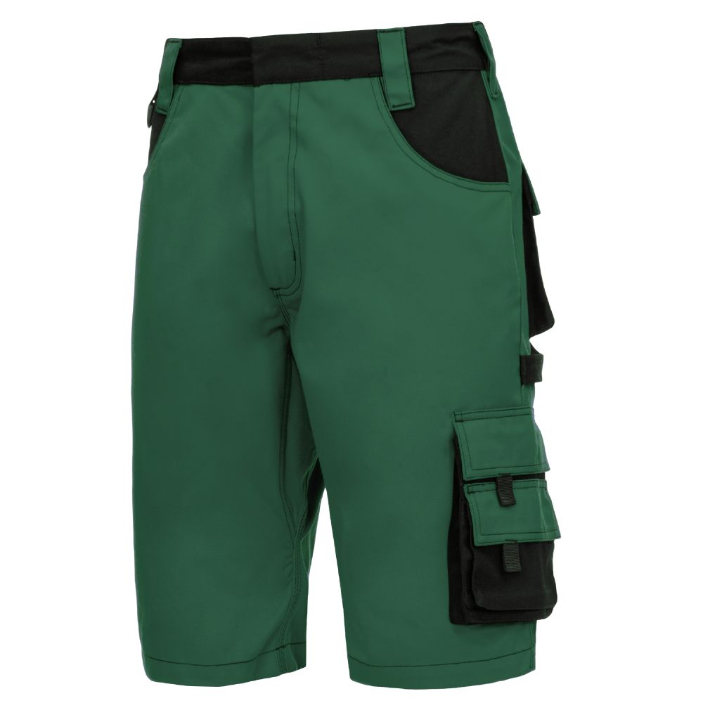NITRAS MOTION TEX PLUS, Arbeitshose, kurz, grün / schwarz, OEKO-TEX Produktbild img1 L