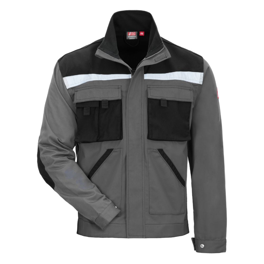 NITRAS MOTION TEX PLUS, Arbeitsjacke, grau / schwarz, OEKO-TEX Produktbild img1 L