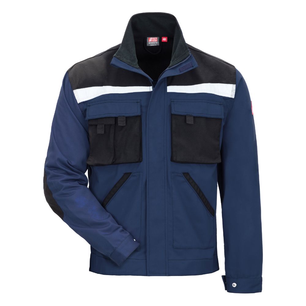 NITRAS MOTION TEX PLUS, Arbeitsjacke, marineblau / schwarz, OEKO-TEX Produktbild img1 L
