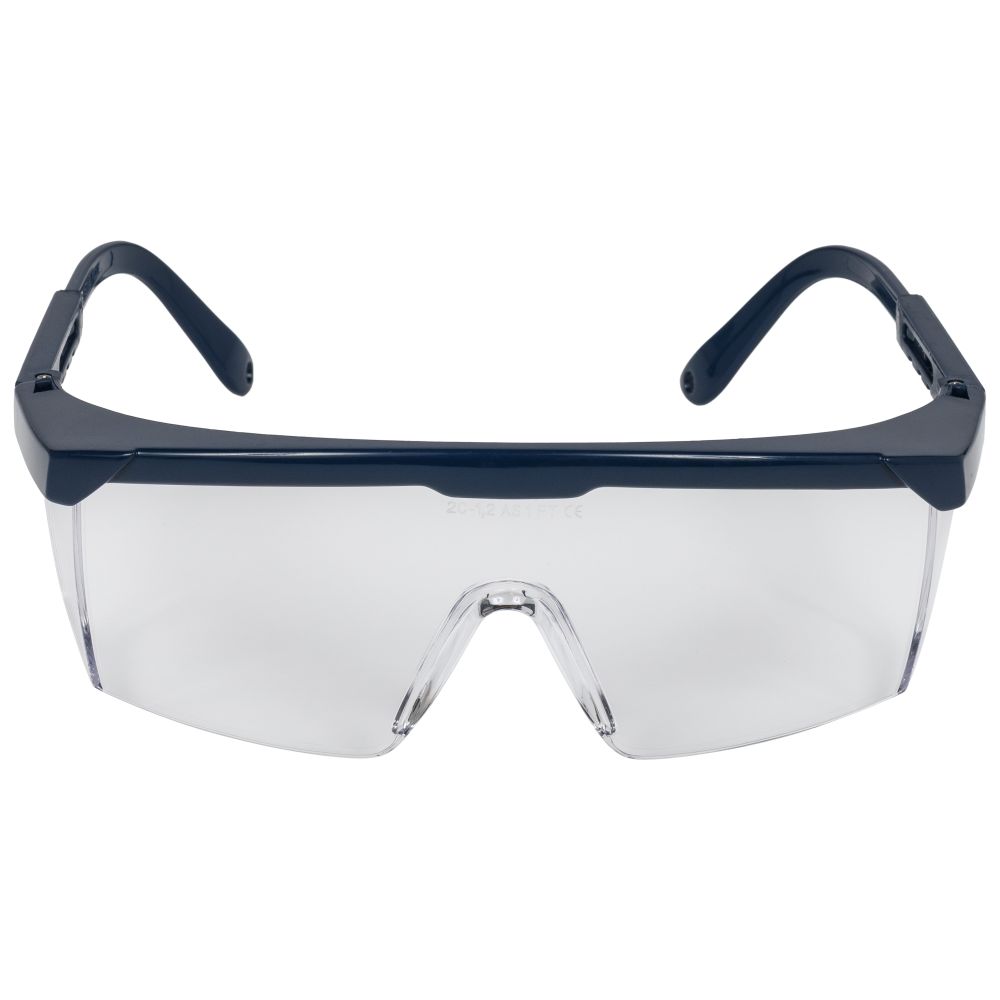 NITRAS VISION PROTECT BASIC, Bügelbrille, transparent / marineblau, EN 166 Produktbild img2 L