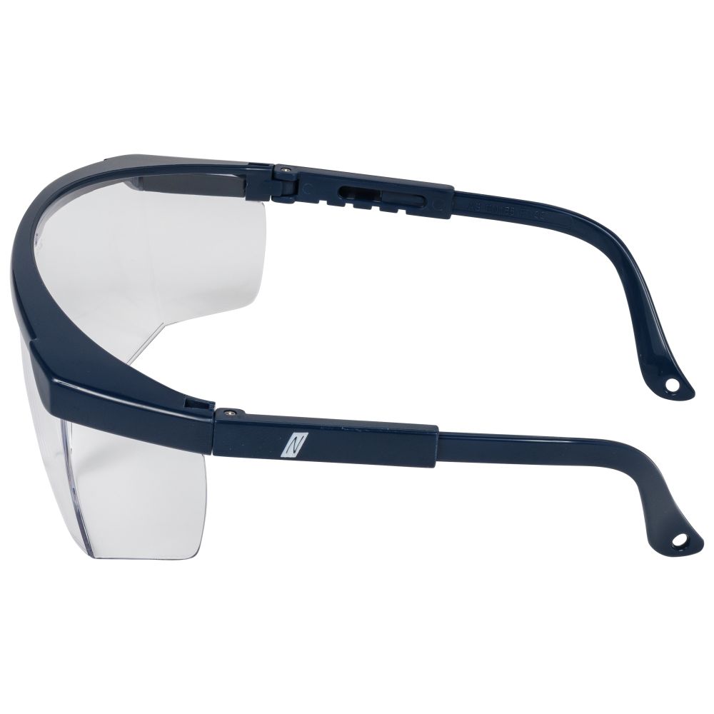 NITRAS VISION PROTECT BASIC, Bügelbrille, transparent / marineblau, EN 166 Produktbild img3 L