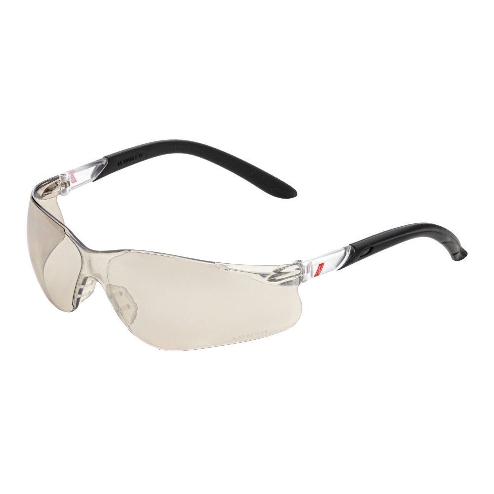 NITRAS VISION PROTECT, Schutzbrille, beige / schwarz, silber verspiegelt, EN 166 Produktbild img1 L