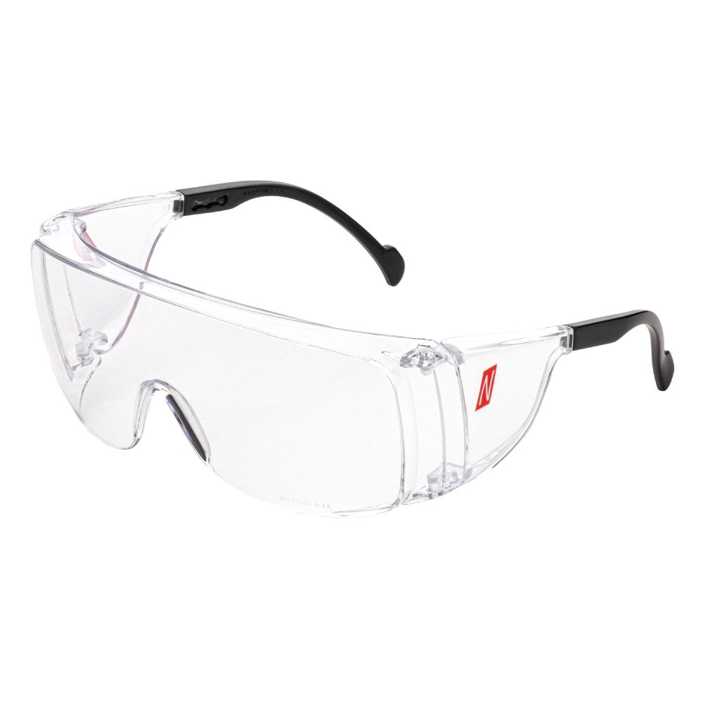 NITRAS VISION PROTECT OTG, Schutzbrille, schwarz / transparent, EN 166 Produktbild img1 L
