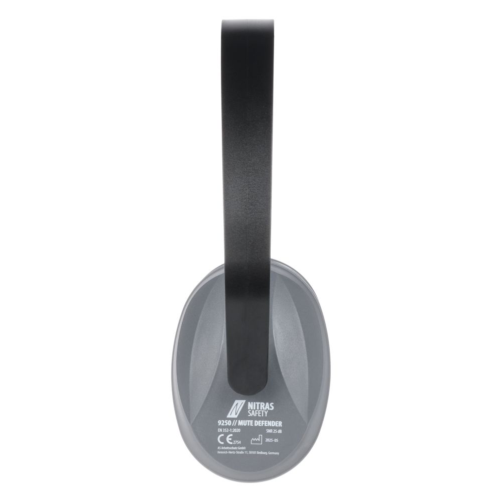 NITRAS MUTE DEFENDER, Kapselgehörschutz, anthrazit / schwarz, EN 352-1 Produktbild img2 L