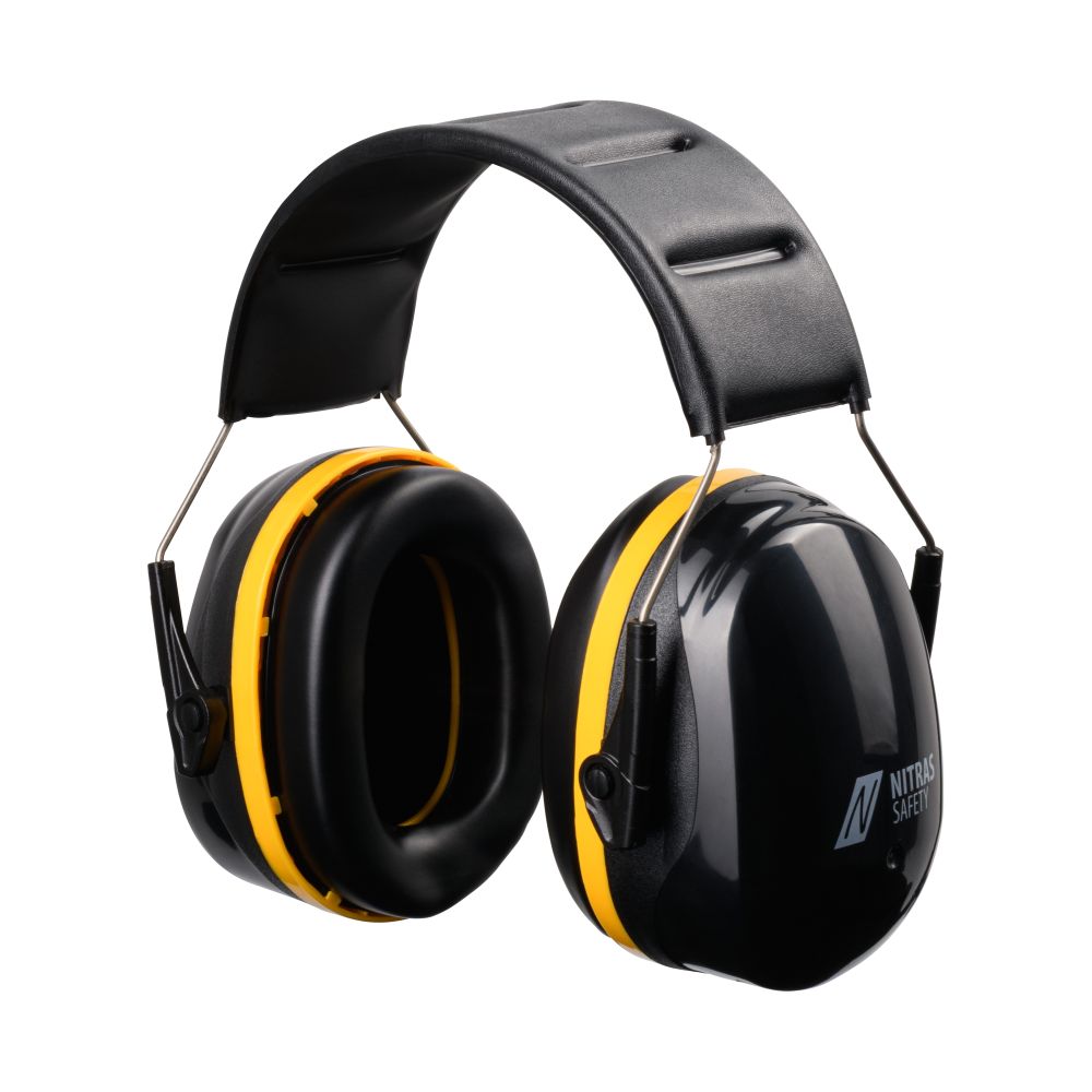 NITRAS MUTE DEFENDER PRO, Kapselgehörschutz, schwarz / gelb, EN 352-1 Produktbild img1 L