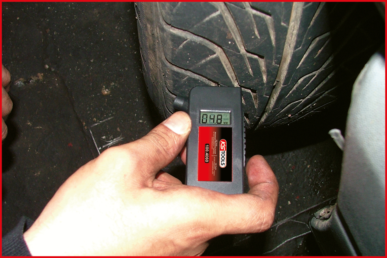 KS Tools Digital Reifendruck- und Reifenprofil-Tiefenmesser Produktbild img8 L