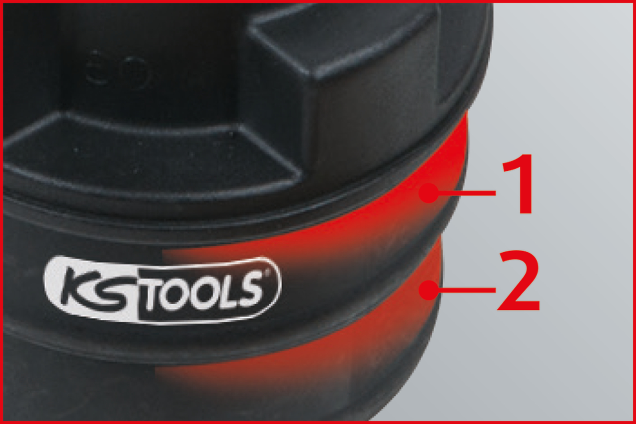 KS Tools 2-stufiger Einlass-Adapter, 65x70 mm Produktbild img3 L