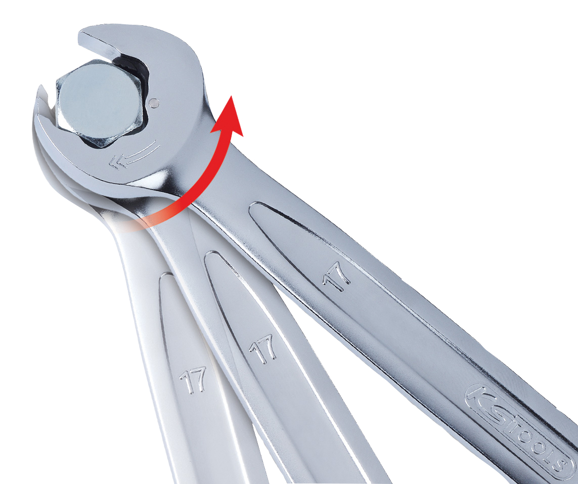 KS Tools DUO GEARplus® Ratschenringmaulschlüssel-Satz mit Maul-Ratschenfunktion, 5-tlg Produktbild img5 L