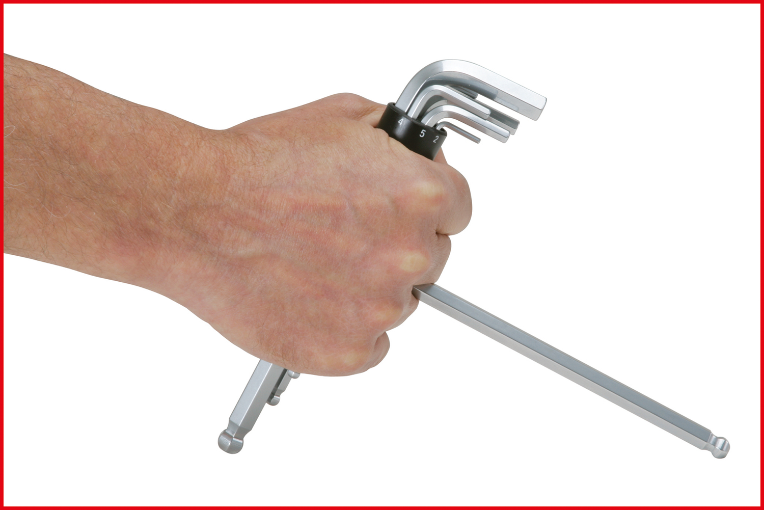 KS Tools 3 in 1 Innen6kant-Winkelstiftschlüssel-Satz,8-tlg lang, Kugelkopf Produktbild img6 L