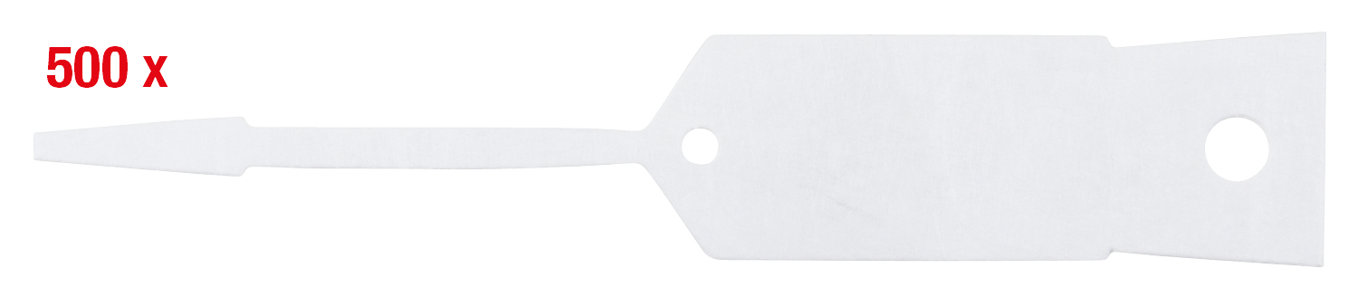 KS Tools Schlüsselanhänger, blanko, 500 Stück, weiß Produktbild img1 L