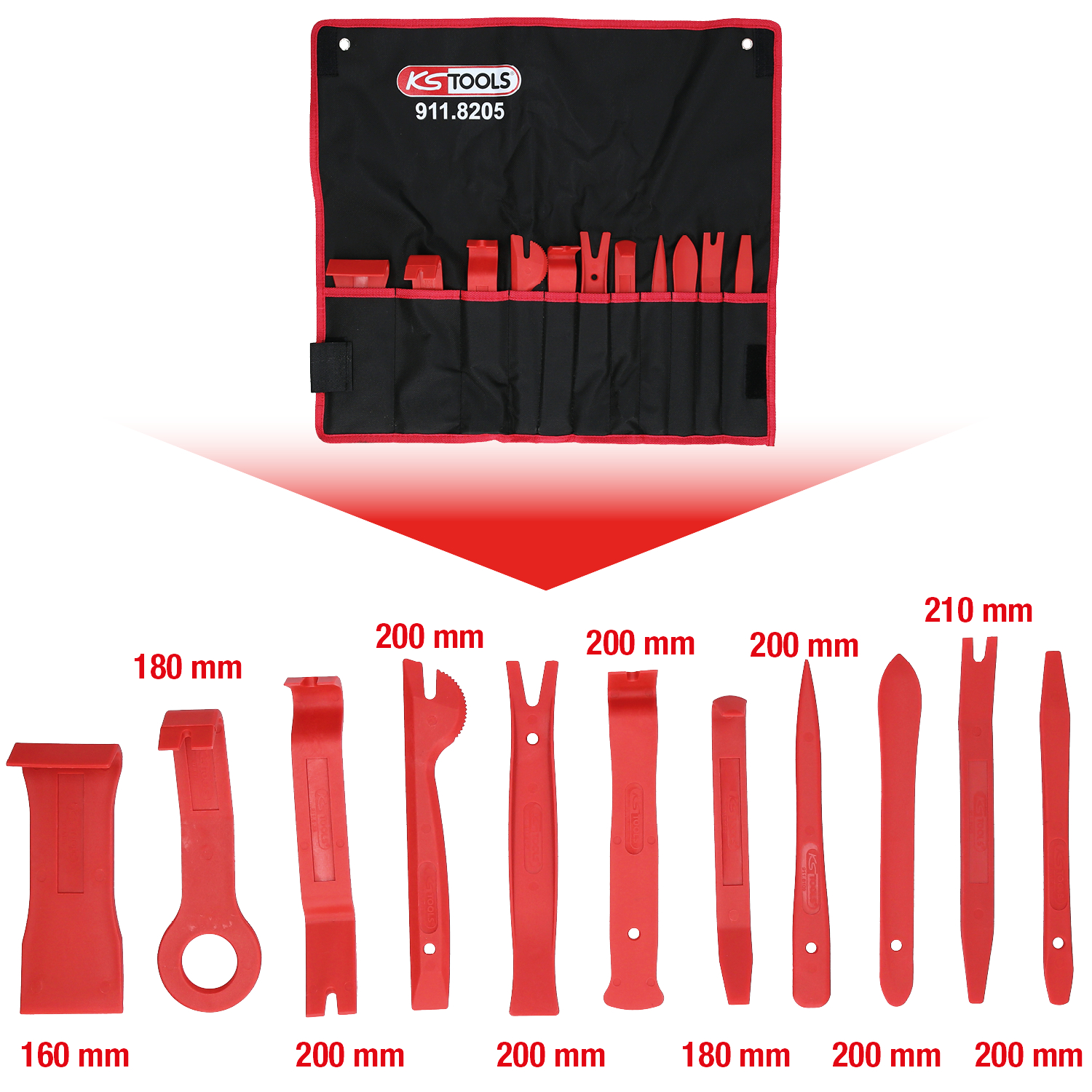 KS Tools MASTER Kunststoffkeil-Satz, 11-tlg Produktbild img1 L