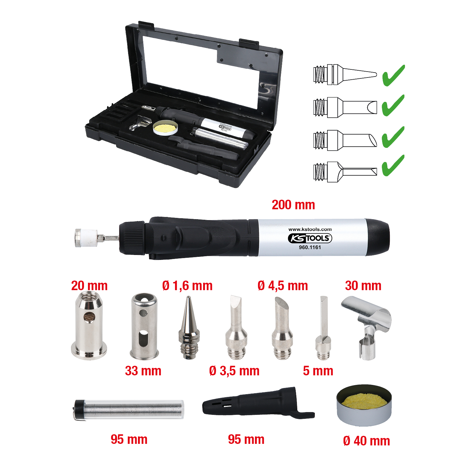 KS Tools Mikro-Löt-Satz, 11-tlg Produktbild img1 L