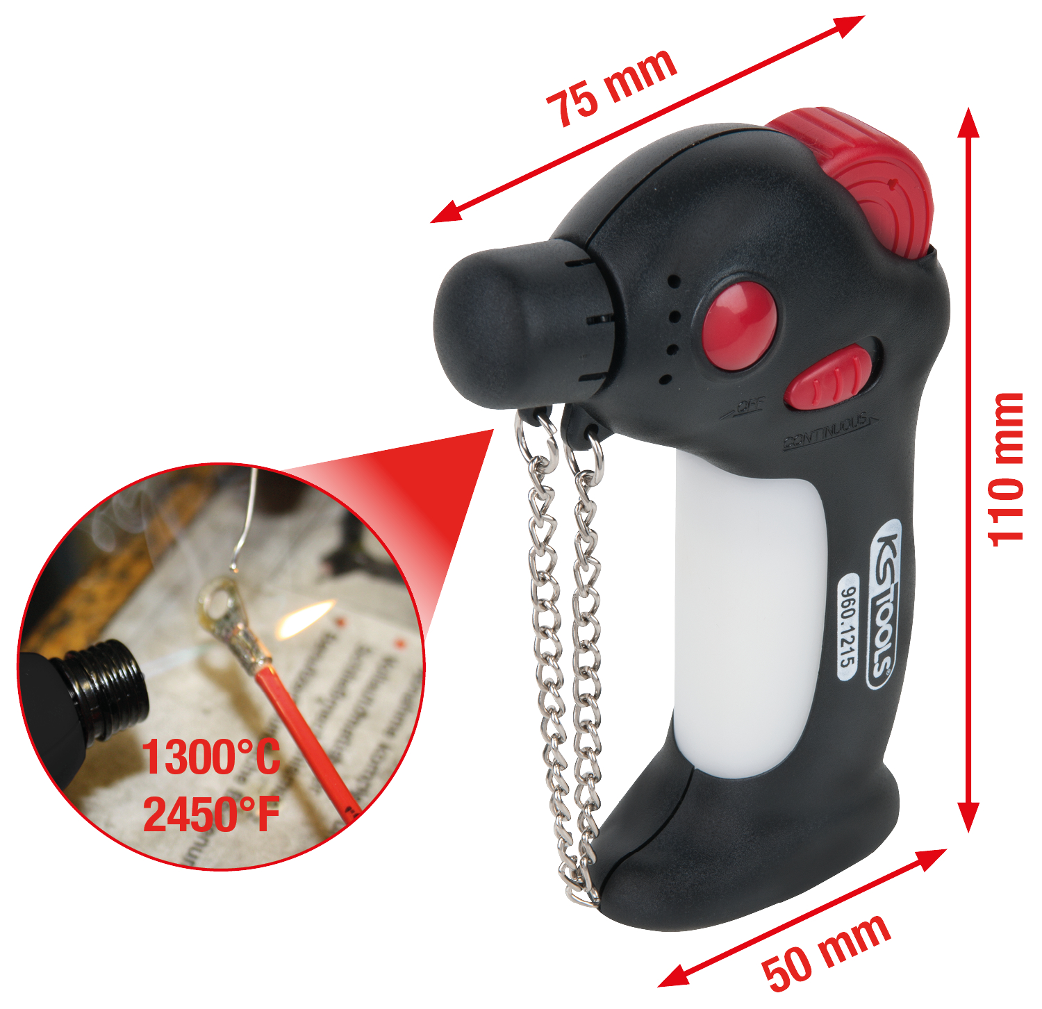 KS Tools Mini Taschenlötgerät Produktbild img1 L