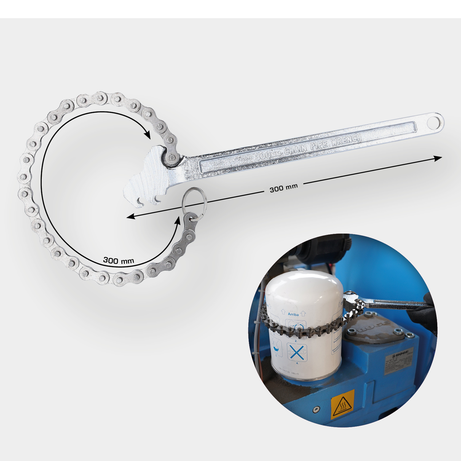 BRILLIANT TOOLS Kettenrohrzange Produktbild img1 L