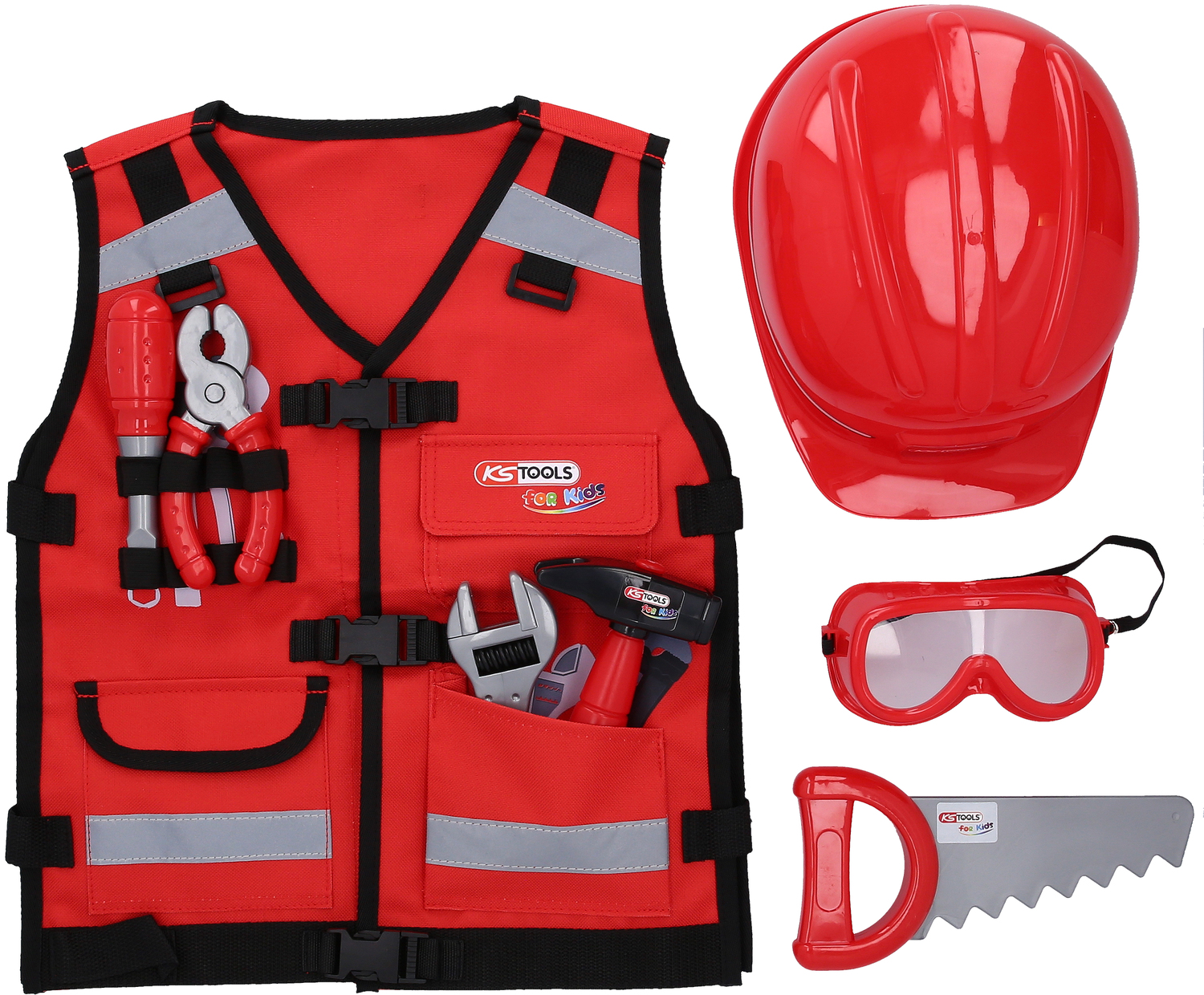 KS Tools Werkzeug-Weste für Kinder mit Sortiment, 9-tlg Produktbild img2 L