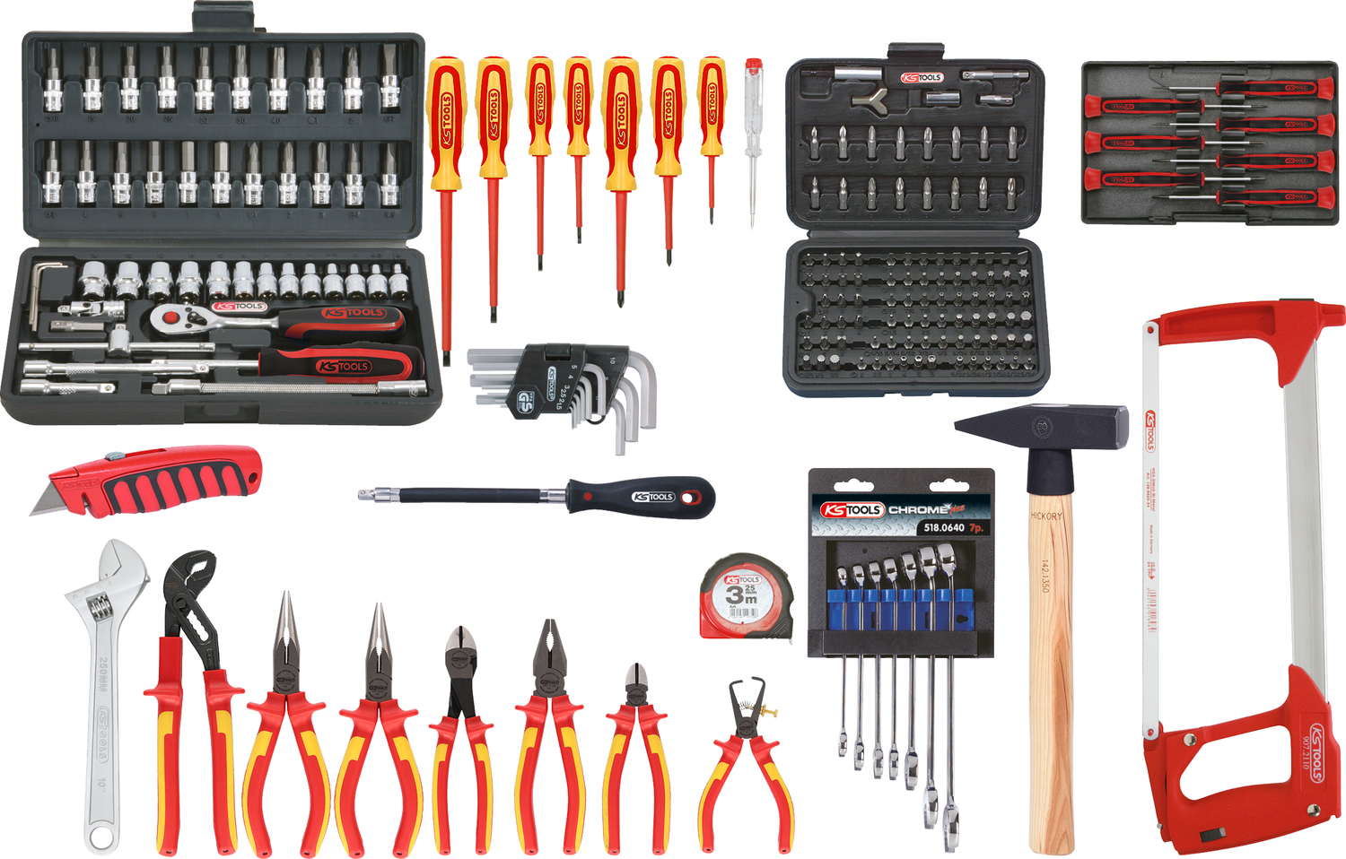 KS Tools Premium Max Elektriker-Werkzeugkoffer, 195-tlg Produktbild img1 L