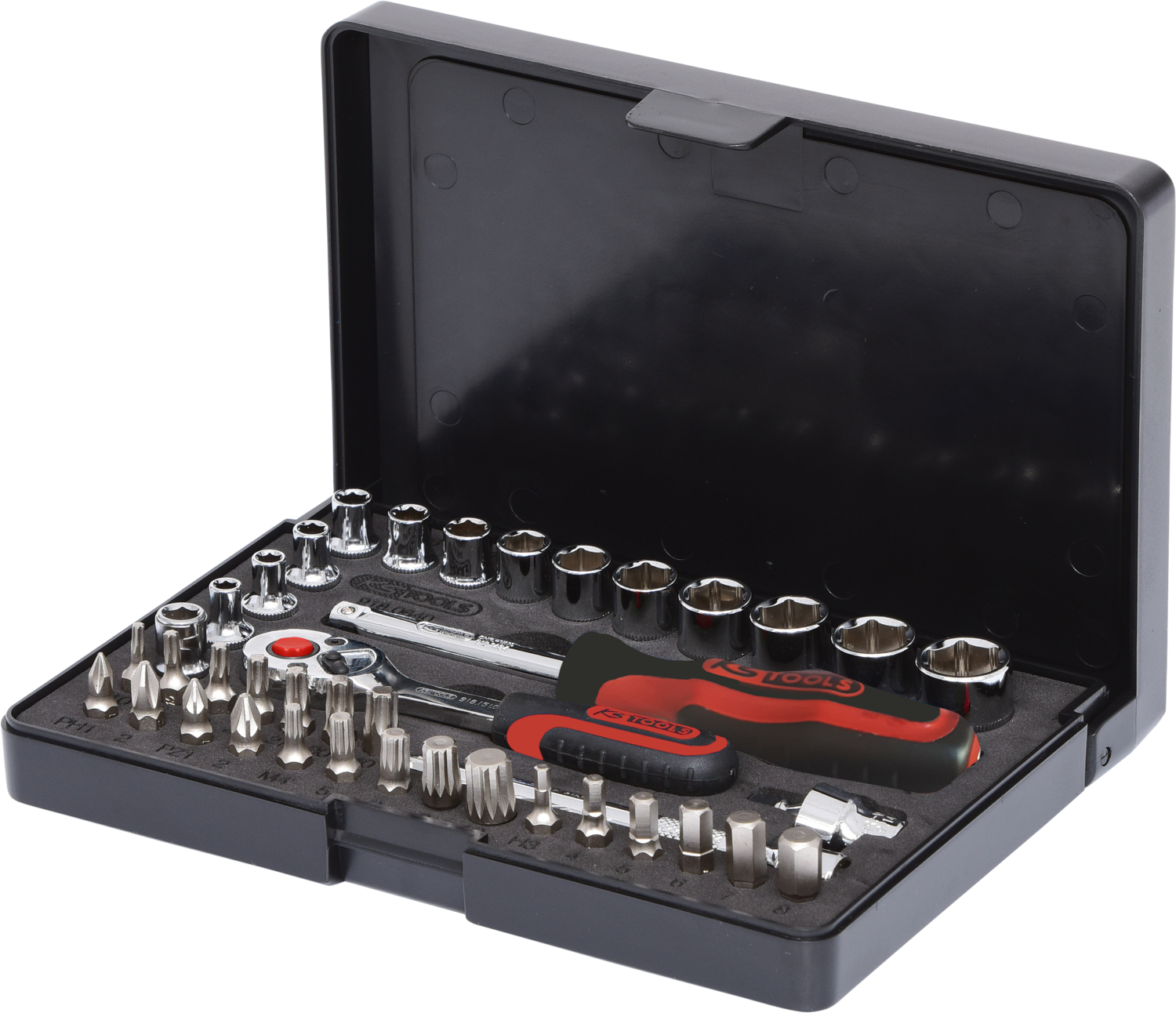 KS Tools 1/4" CHROMEplus Steckschlüssel-Satz, 40-tlg Produktbild img1 L