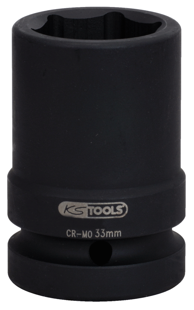 KS Tools 1" Sechskant-Kraft-Stecknuss, mittel lang, 33mm Produktbild img1 L