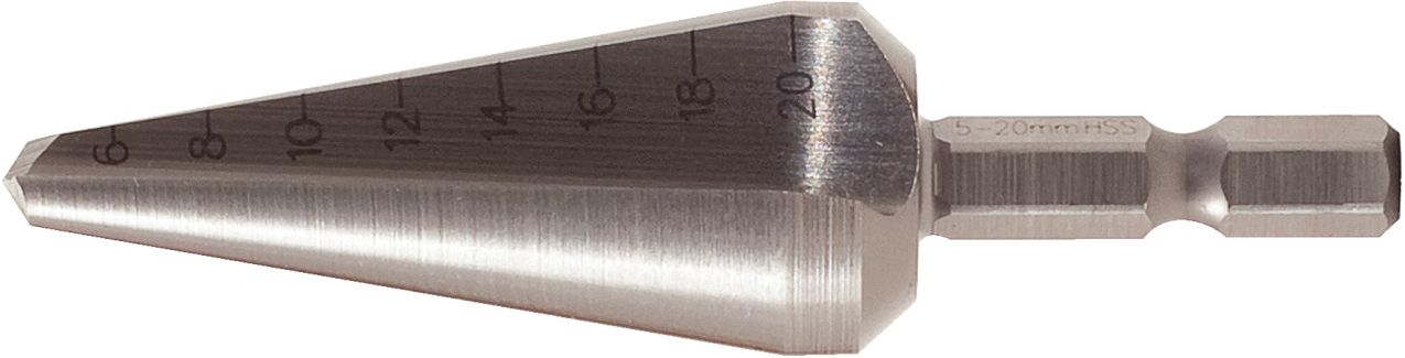 KS Tools HSS Blechschälbohrer-Bit, Ø 5-22mm Produktbild img1 L