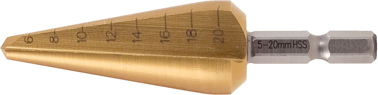 KS Tools HSS-TiN Blechschälbohrer-Bit, Ø 5-20mm Produktbild img1 L