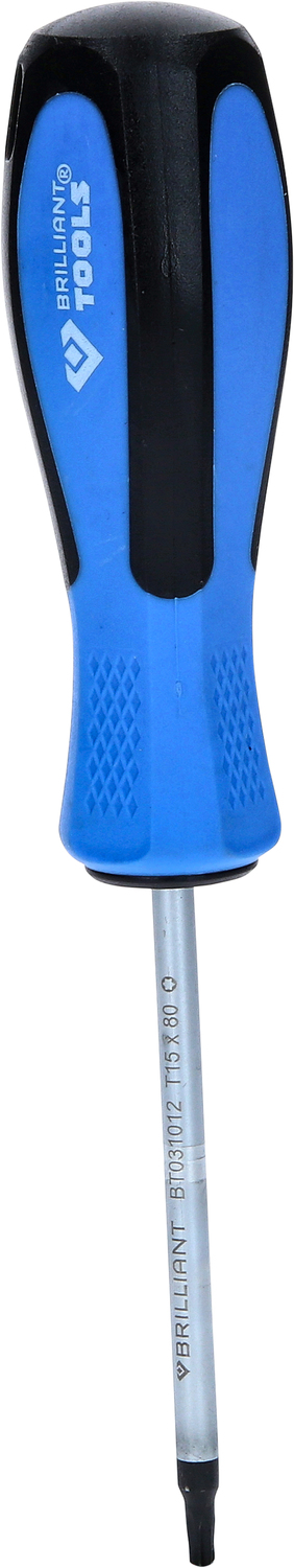 BRILLIANT TOOLS Schraubendreher TORX, T15 x 80 mm Produktbild img2 L