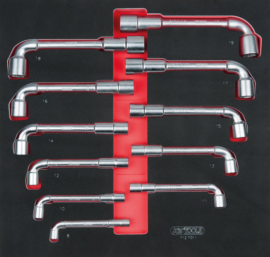 KS Tools SCS Pfeifenkopfschlüssel-Satz, 11-tlg in 2/3 Systemeinlage Produktbild img1 L