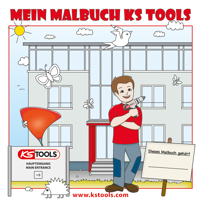 KS Tools Werkzeuge-Malbuch für Kinder Produktbild img1 L