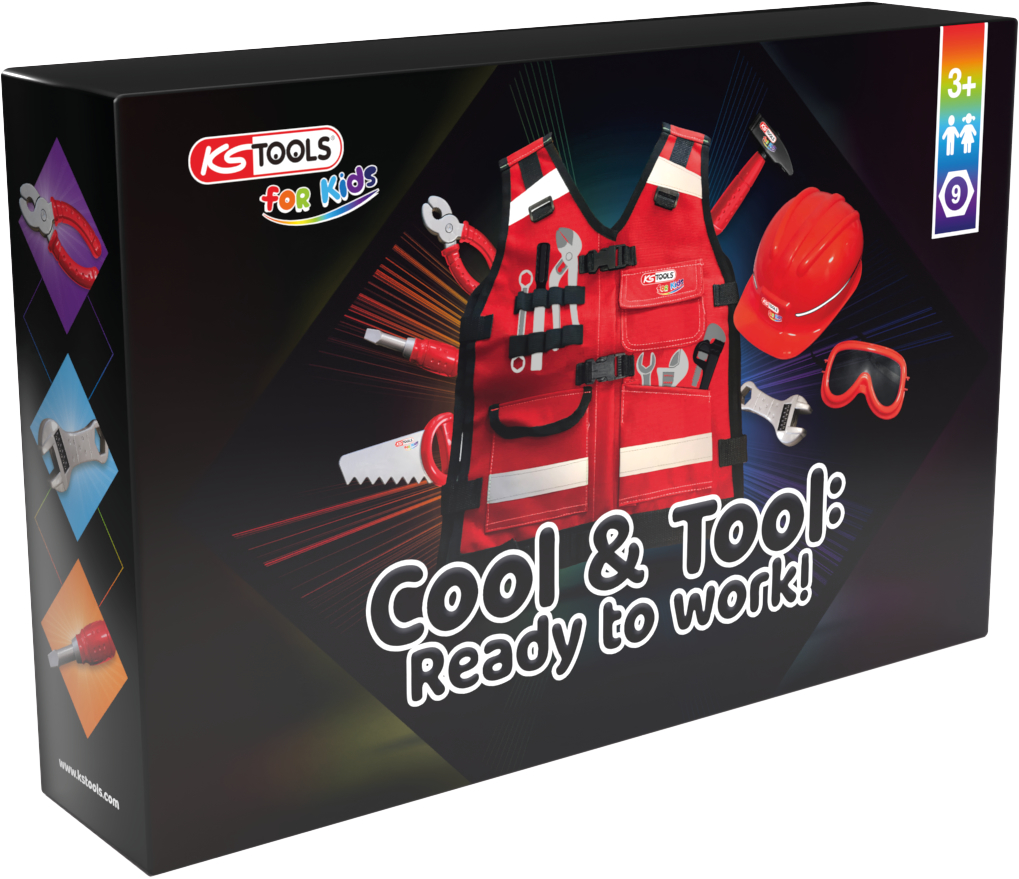 KS Tools Werkzeug-Weste für Kinder mit Sortiment, 9-tlg Produktbild img4 L