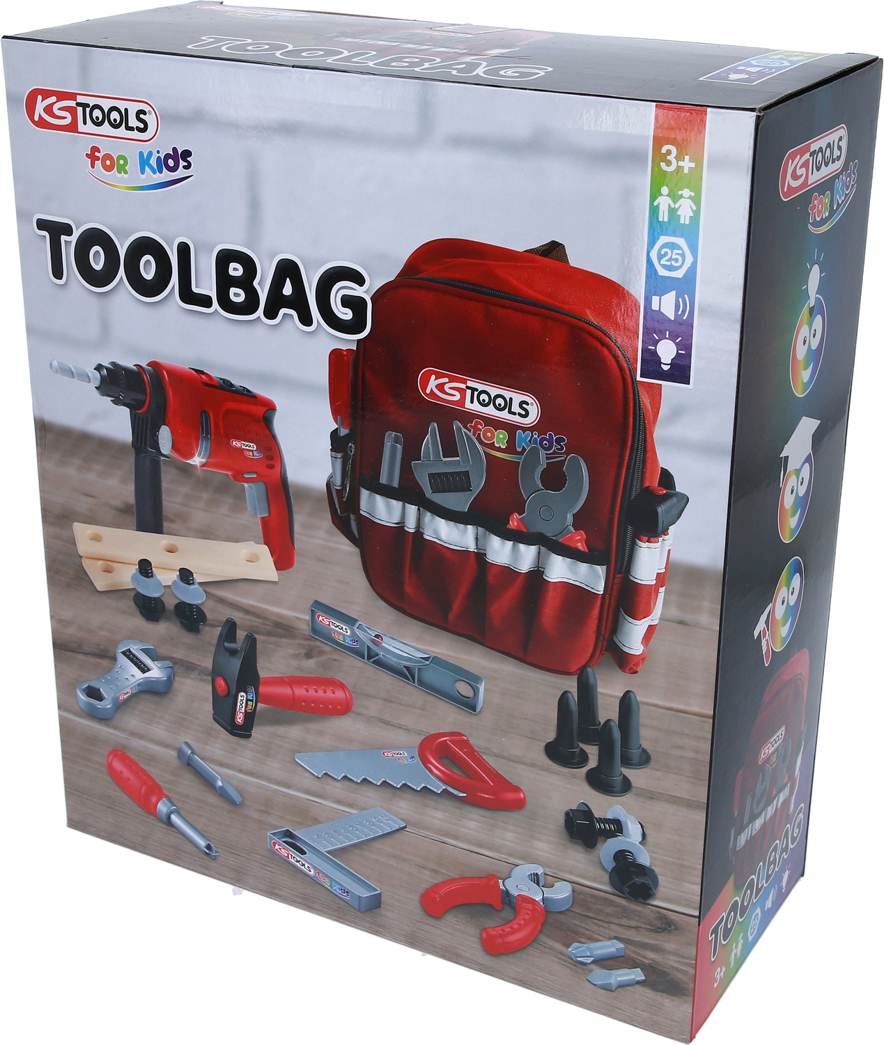 KS Tools Werkzeug-Rucksack für Kinder mit Sortiment, 25-tlg Produktbild img3 L