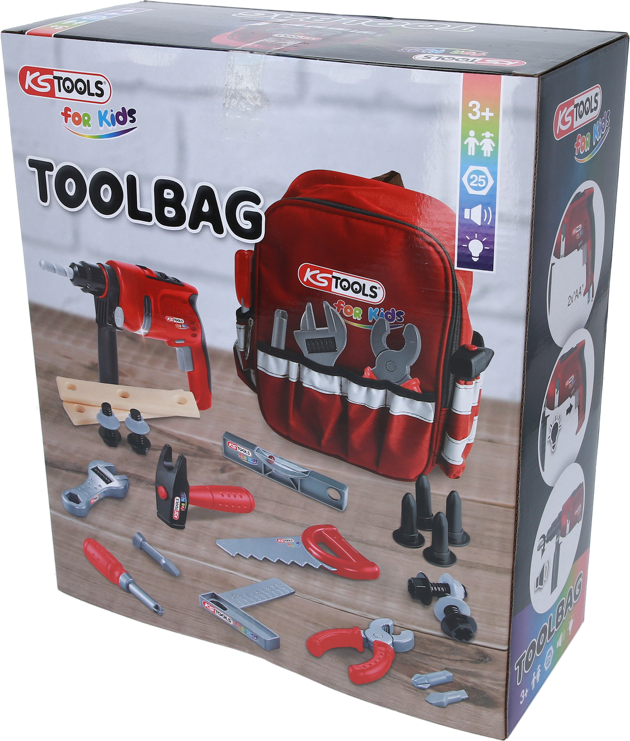 KS Tools Werkzeug-Rucksack für Kinder mit Sortiment, 25-tlg Produktbild img4 L