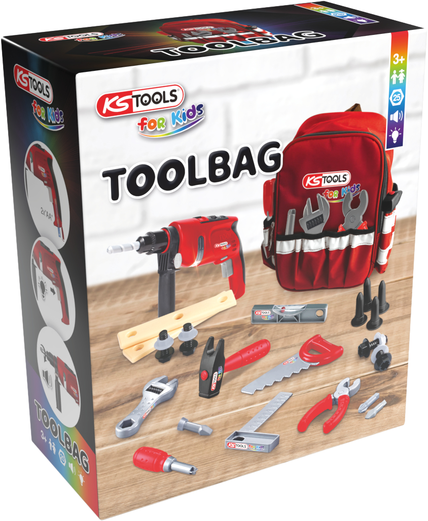 KS Tools Werkzeug-Rucksack für Kinder mit Sortiment, 25-tlg Produktbild img5 L
