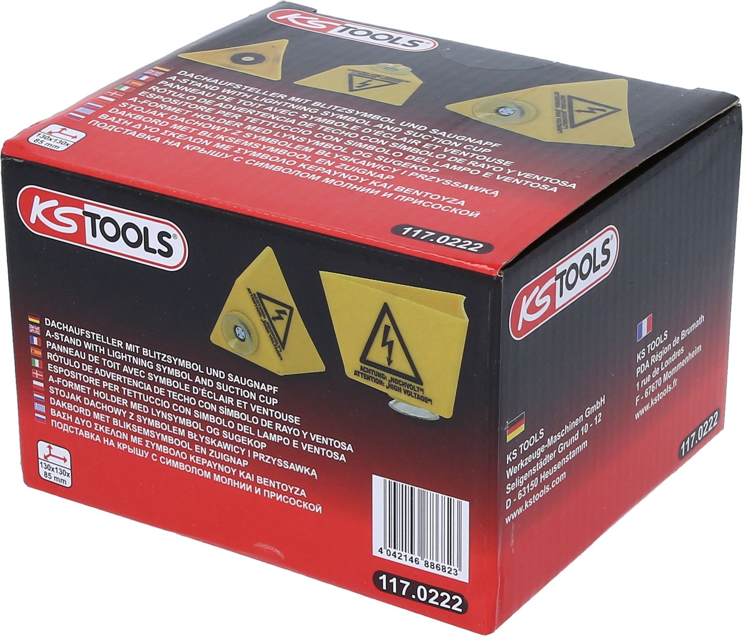 KS Tools Dachaufsteller mit Blitzsymbol und Saugnapf Produktbild img4 L