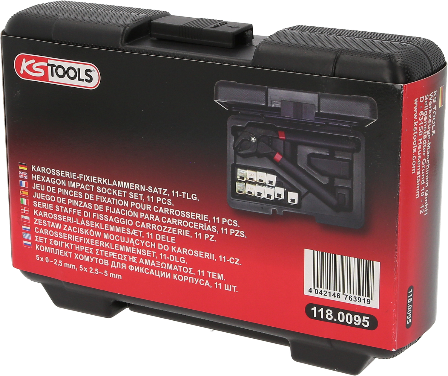 KS Tools Karosserie-Fixierklammern-Satz, 11-tlg Produktbild img5 L