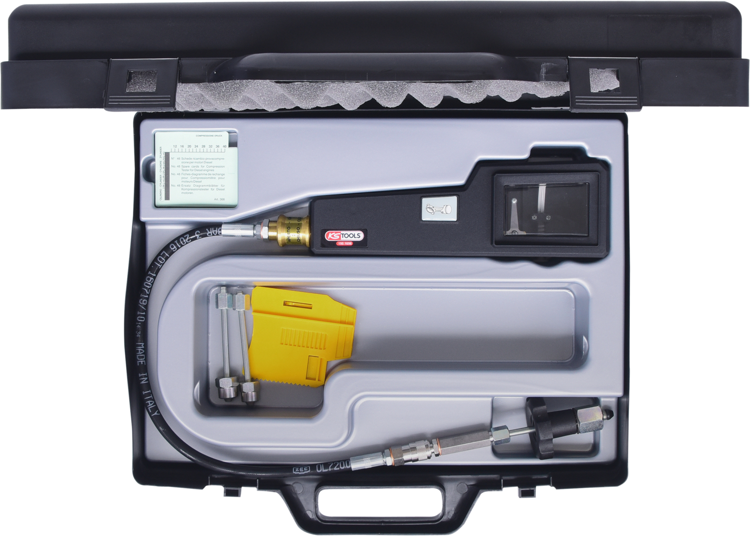 KS Tools Kompressions-Druckprüfgerät für Dieselmotoren mit Diagrammschreiber, 53-tlg Produktbild img3 L