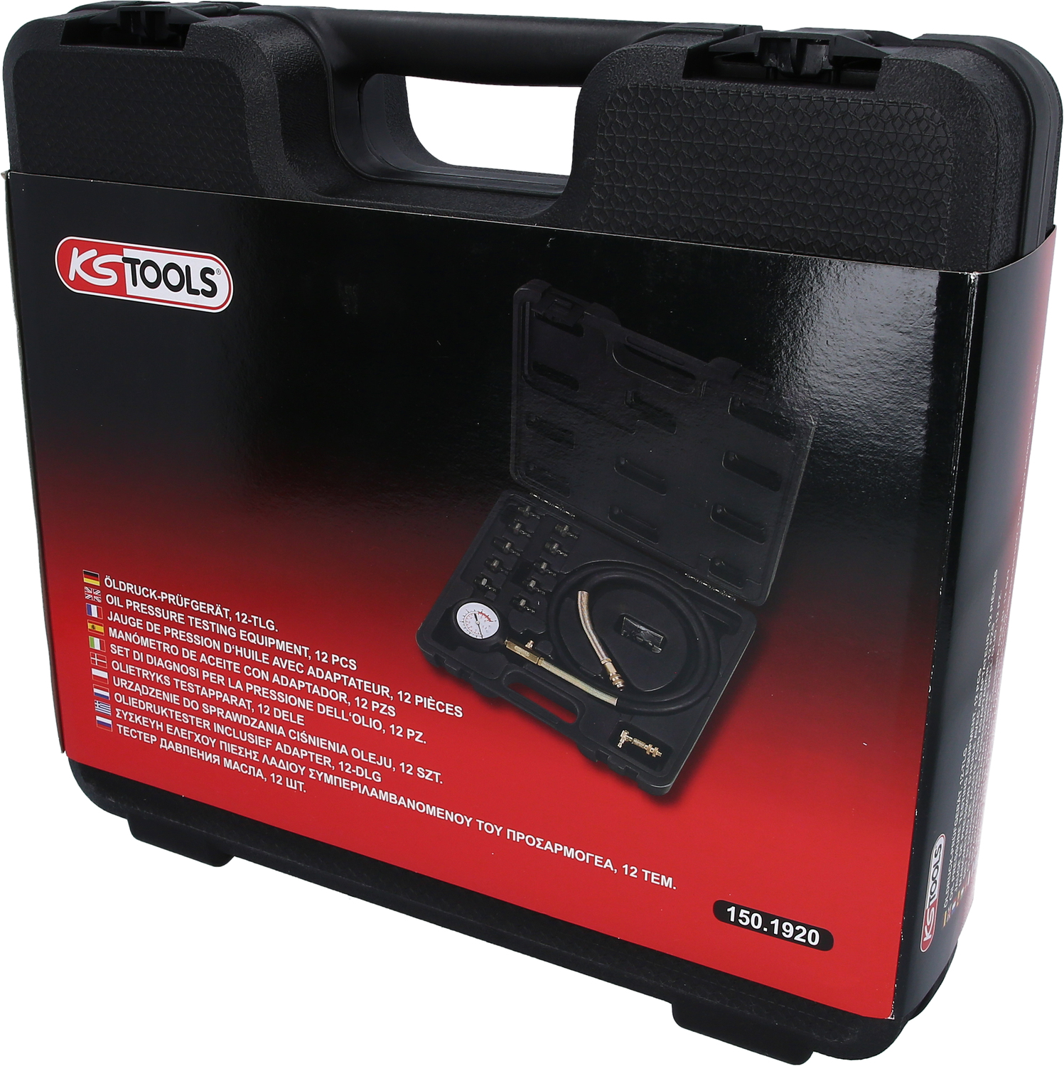 KS Tools Öldruck-Prüfgerät, 12-tlg, 0-10bar Produktbild img5 L