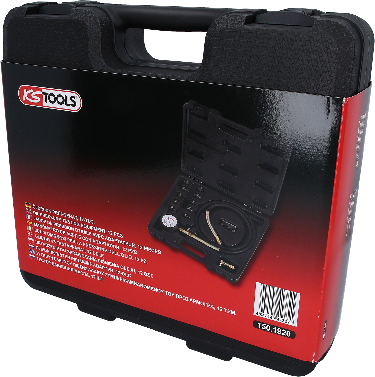 KS Tools Öldruck-Prüfgerät, 12-tlg, 0-10bar Produktbild img6 L