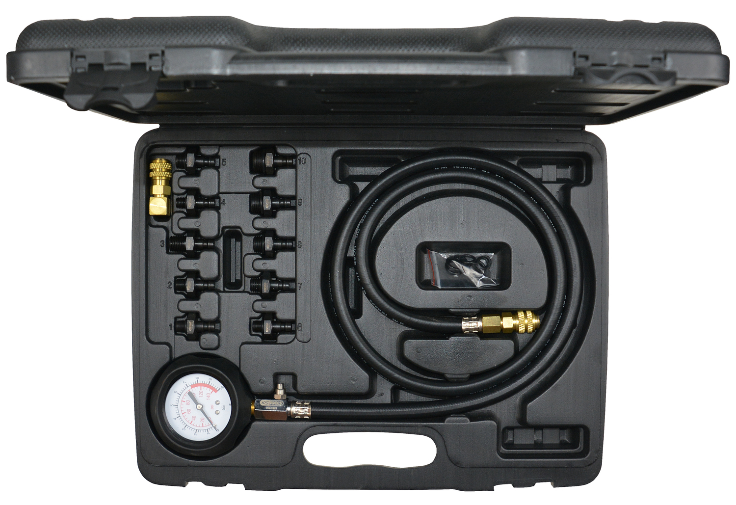 KS Tools Öldruck-Prüfgerät, 12-tlg, 0-10bar Produktbild img3 L