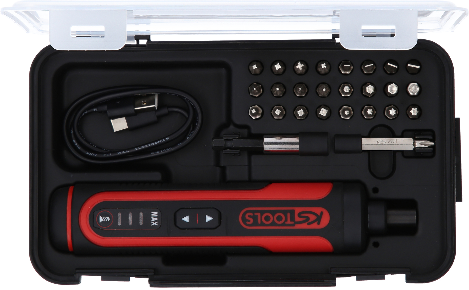 KS Tools eMONSTER 1/4" Akku-Bit-Stabschrauber-Satz, 27-tlg Produktbild img3 L