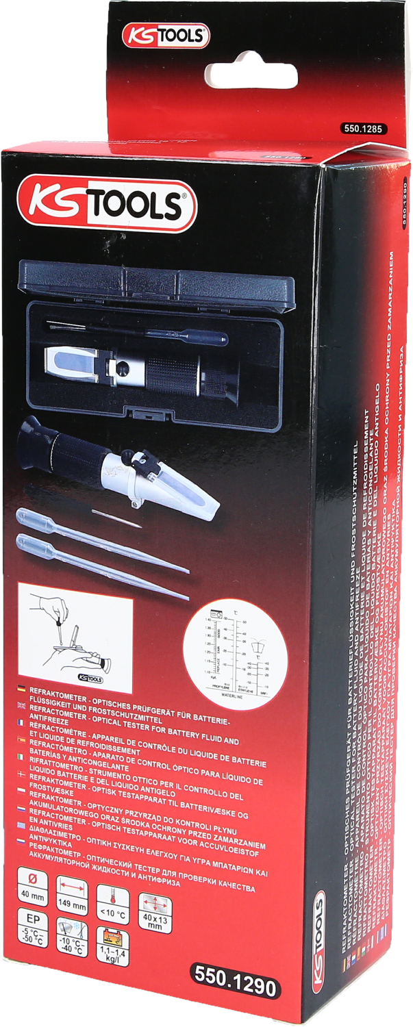 KS Tools Refraktometer Kühlflüssigkeit / Batteriesäure Produktbild img6 L
