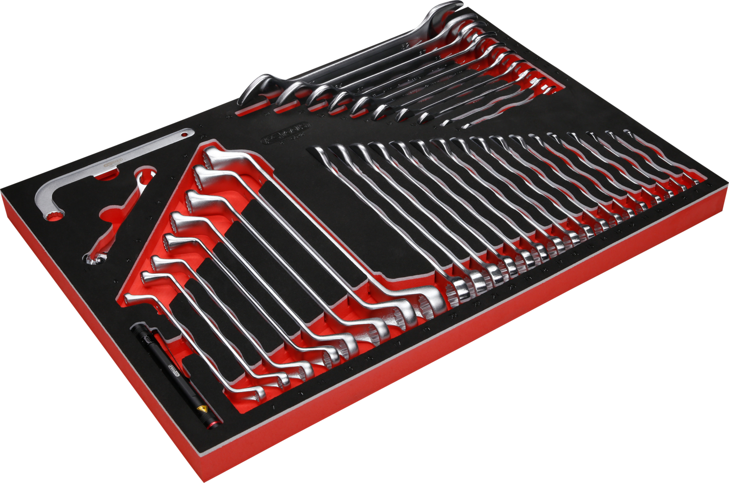 KS Tools Schraubenschlüssel-Satz in Schaumstoffeinlage, 38-tlg Produktbild img2 L