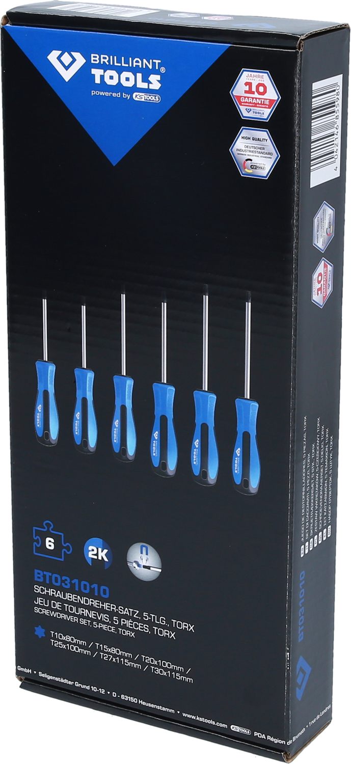BRILLIANT TOOLS Schraubendreher-Satz, 6-tlg, TORX Produktbild img4 L