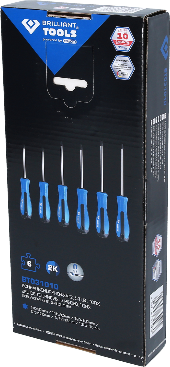 BRILLIANT TOOLS Schraubendreher-Satz, 6-tlg, TORX Produktbild img5 L