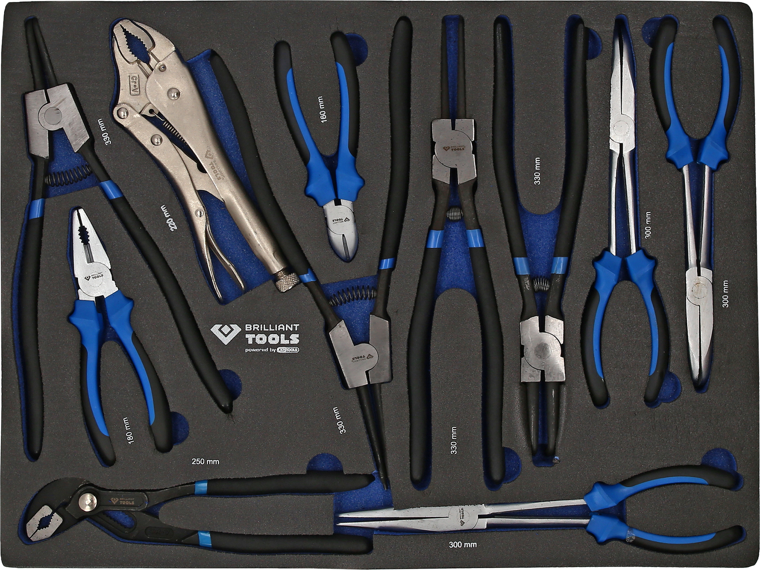 BRILLIANT TOOLS Werkstattwagen mit 7 Schubladen und 225 Werkzeugen, NFZ Produktbild img4 L