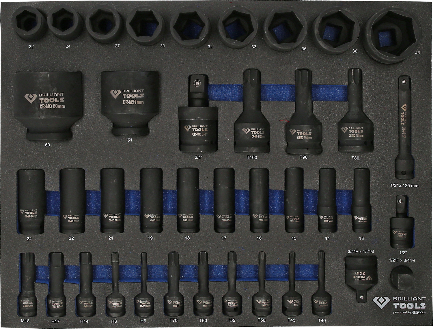 BRILLIANT TOOLS Werkstattwagen mit 7 Schubladen und 225 Werkzeugen, NFZ Produktbild img8 L